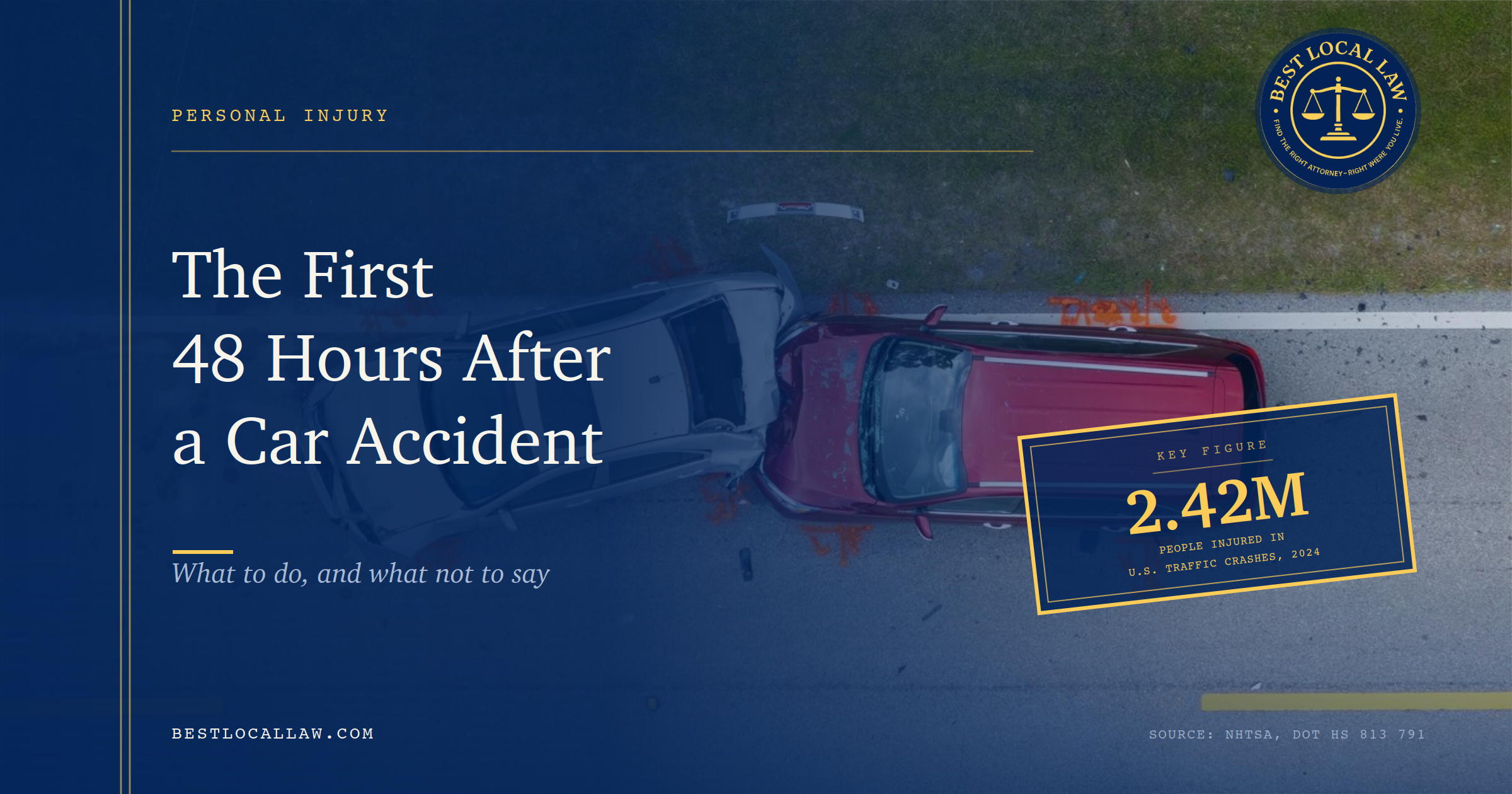 The First 48 Hours After a Car Accident: What to Do and What Not to Say